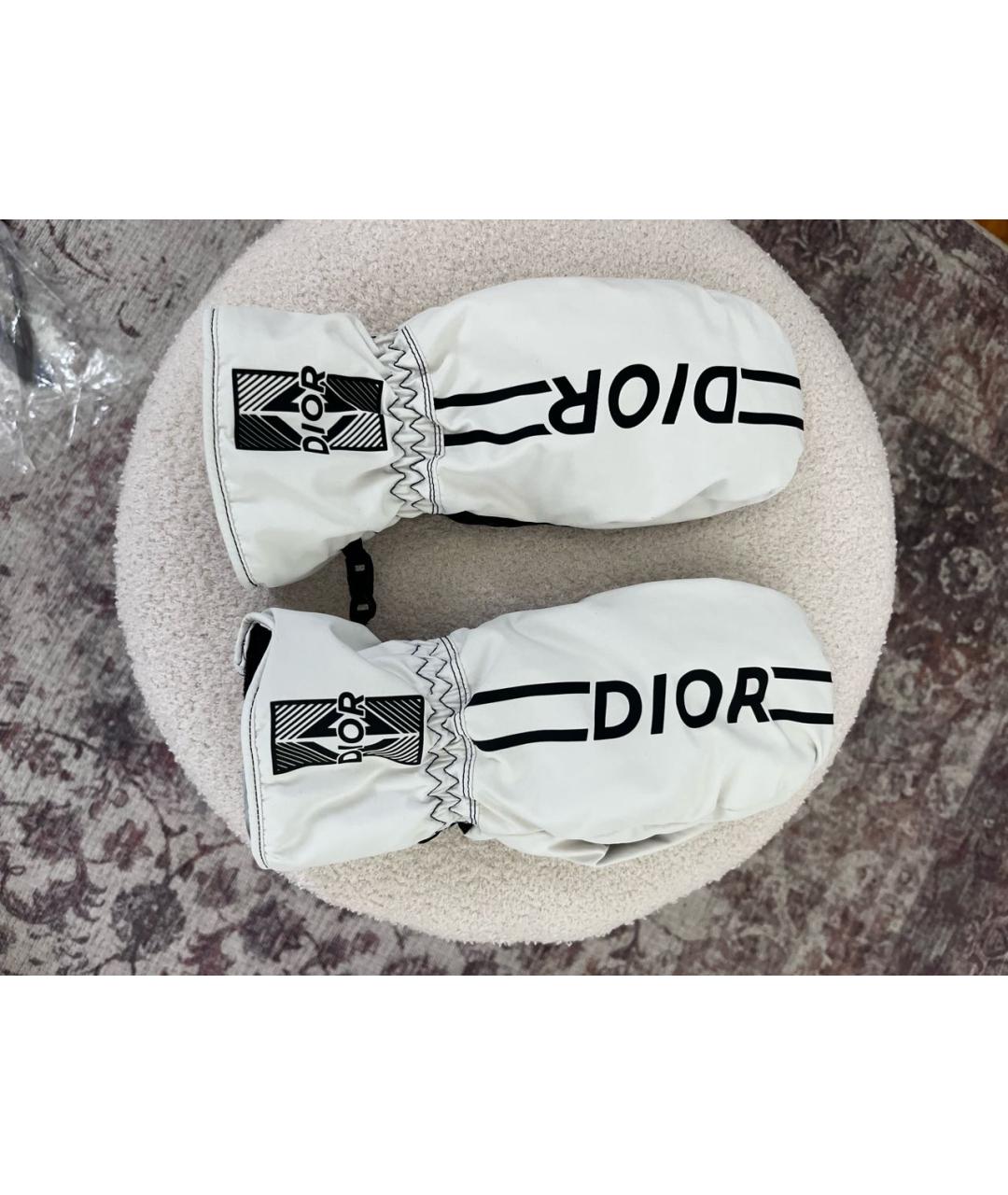 CHRISTIAN DIOR Белые перчатки, фото 5