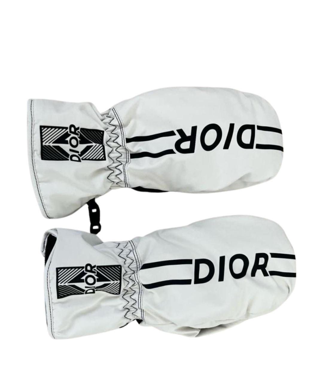 CHRISTIAN DIOR Белые перчатки, фото 1