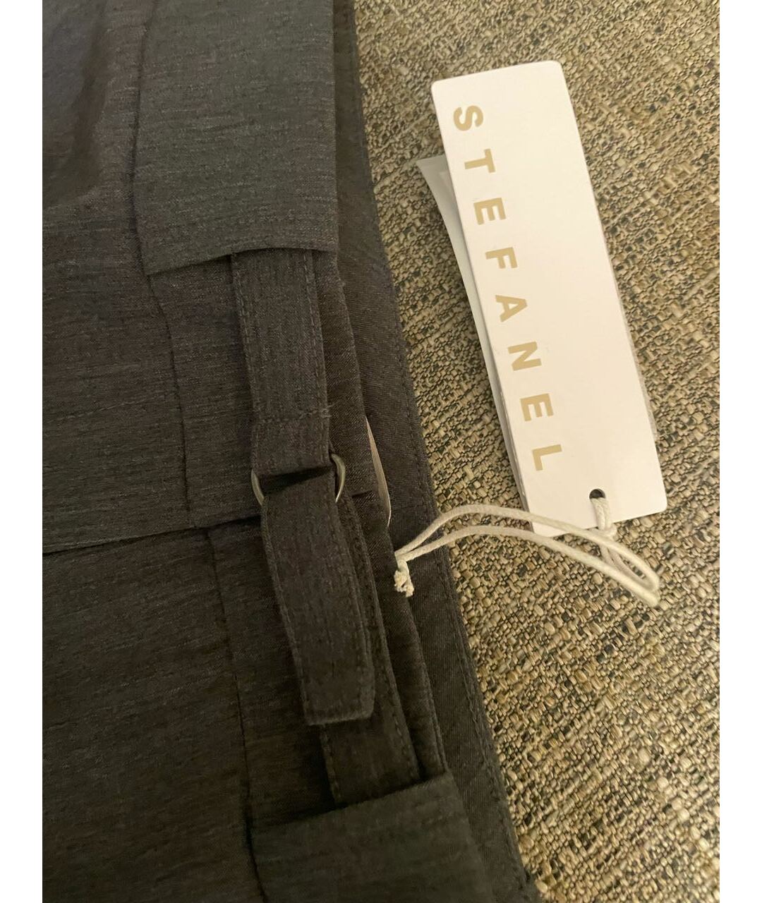 STEFANEL Серый полиэстеровый костюм с брюками, фото 4
