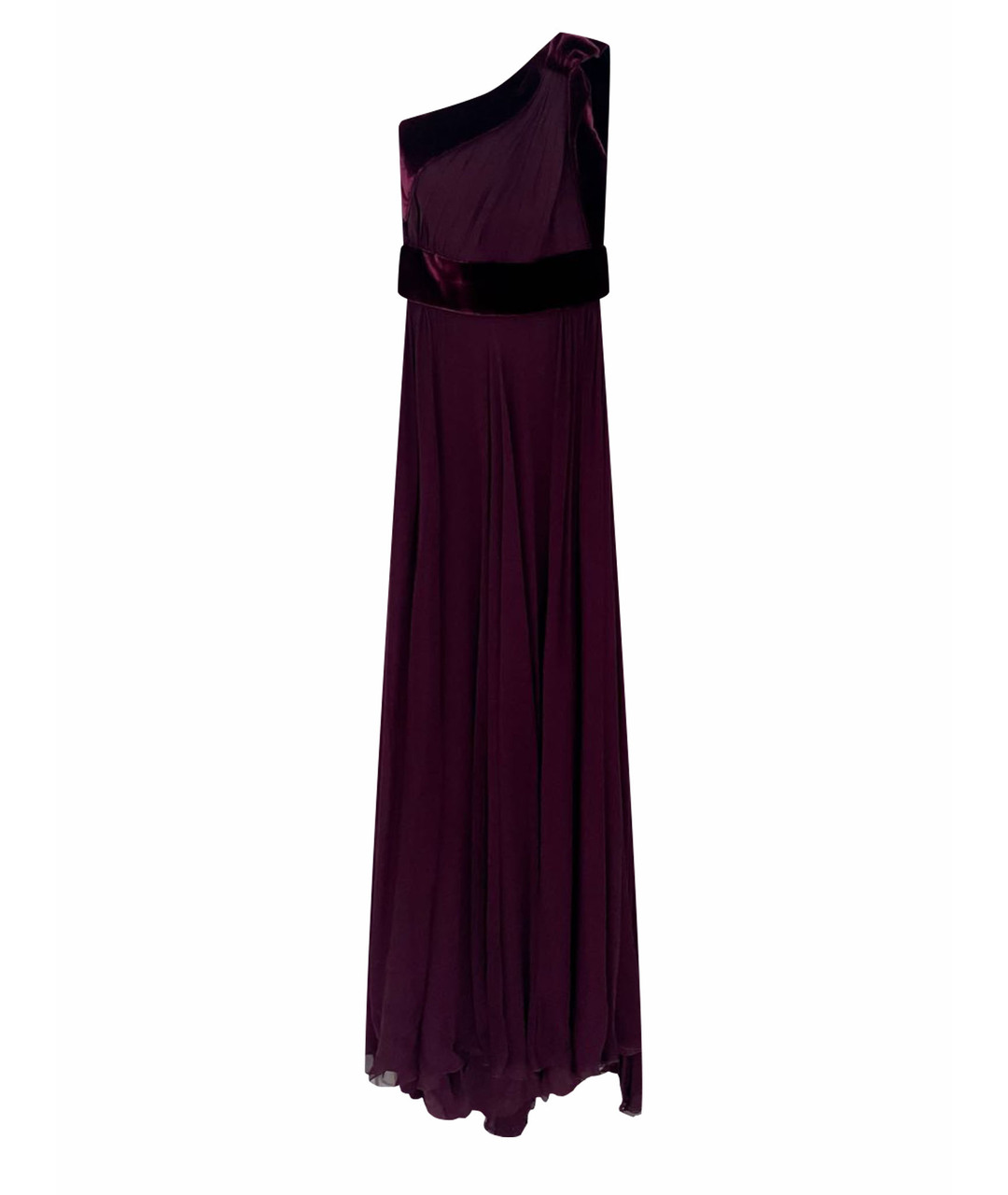 ELIE SAAB Бордовое шелковое вечернее платье, фото 1