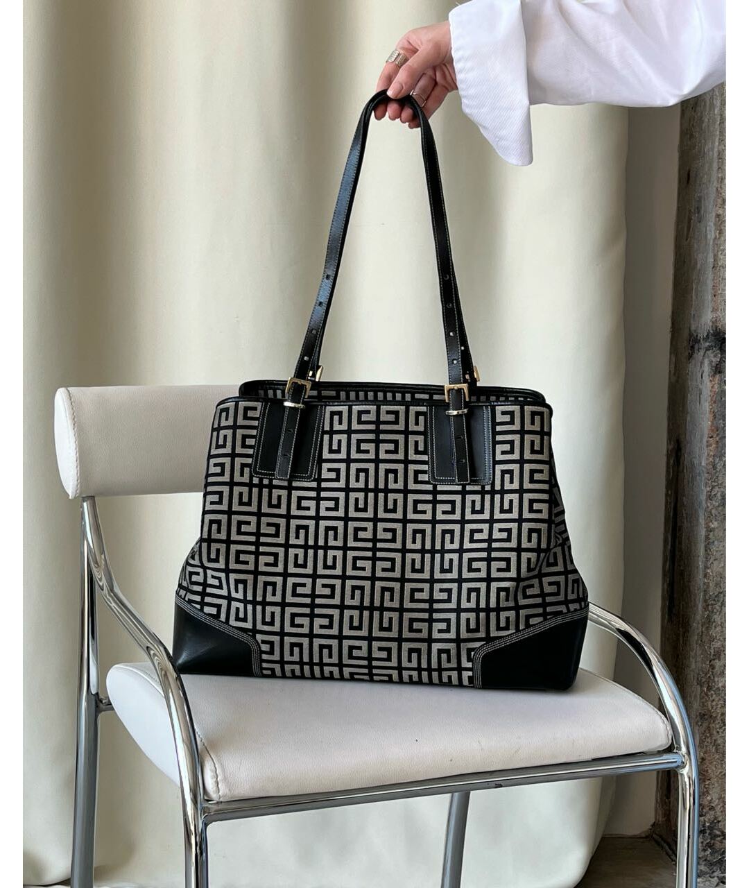 GIVENCHY VINTAGE Мульти тканевая сумка тоут, фото 8