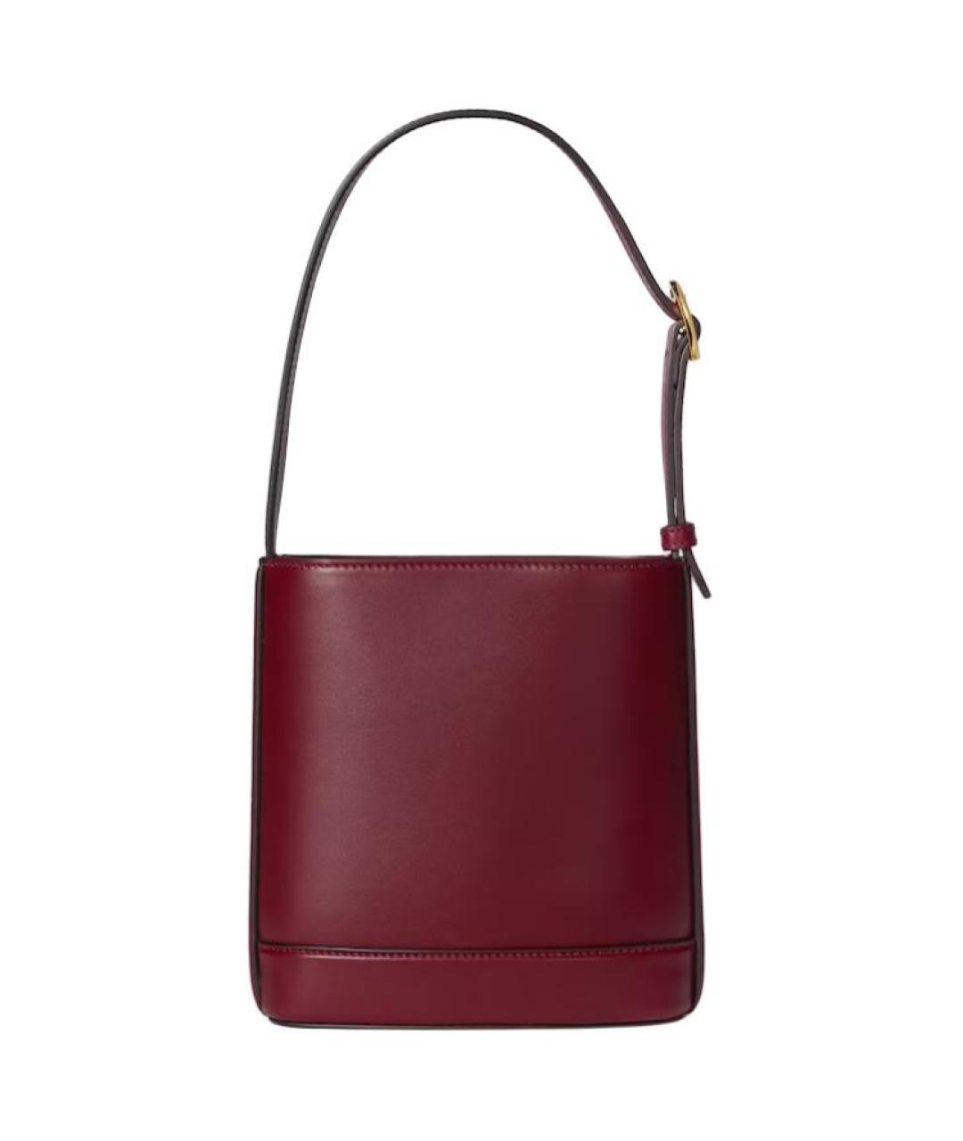 GUCCI Бордовая кожаная сумка через плечо, фото 5