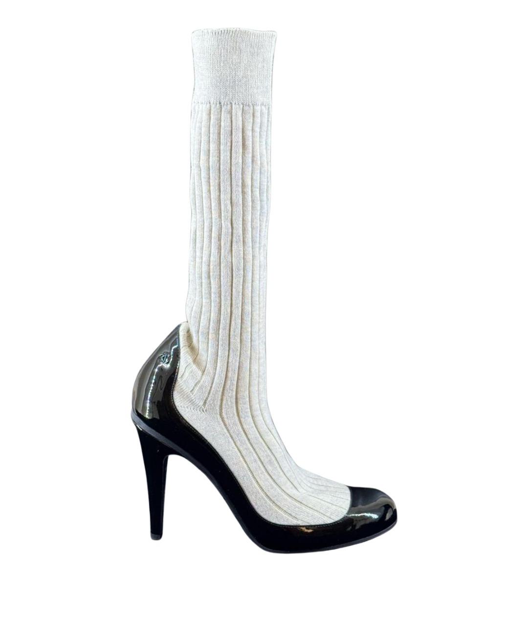 CHANEL Черные туфли из лакированной кожи, фото 1