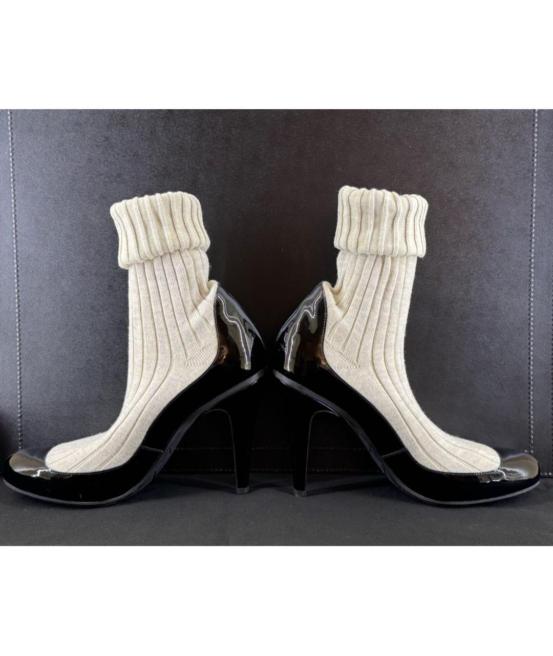 CHANEL Черные туфли из лакированной кожи, фото 3