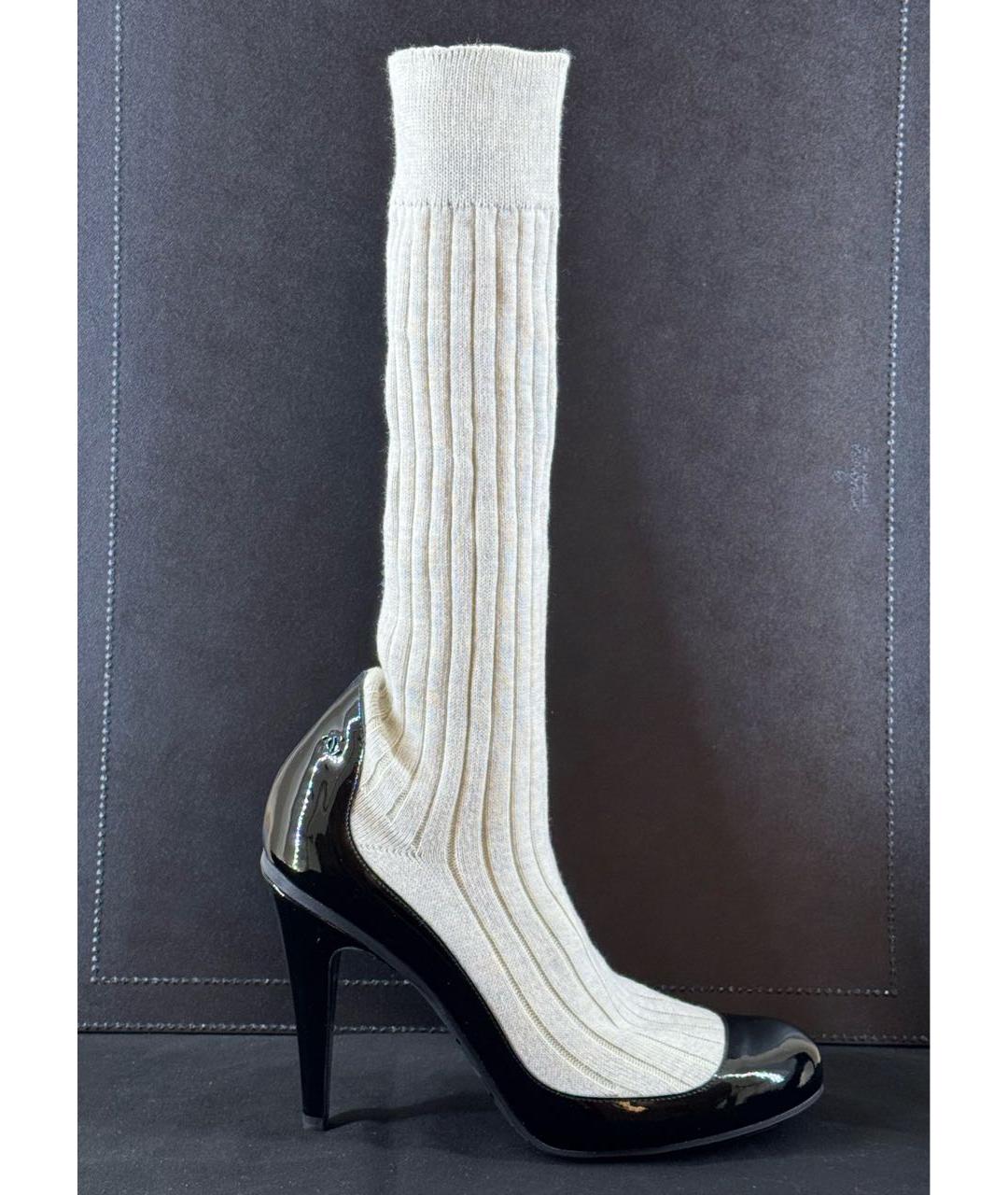 CHANEL Черные туфли из лакированной кожи, фото 9