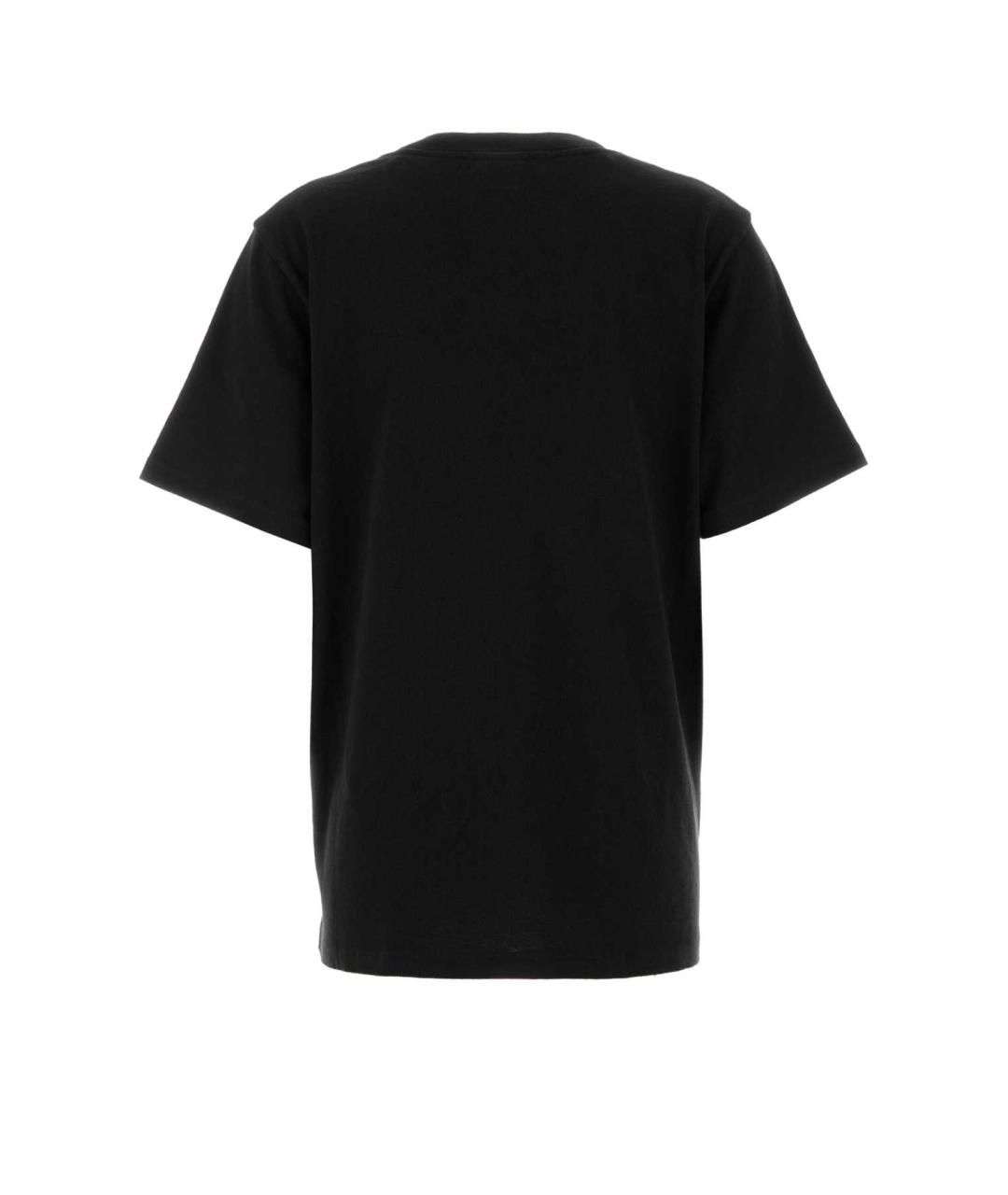 CHLOE Черная хлопковая футболка, фото 2