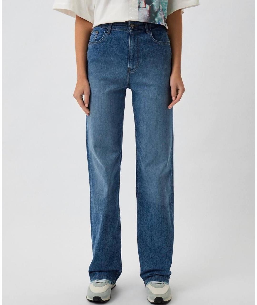 ICE PLAY Синие хлопковые прямые джинсы, фото 3