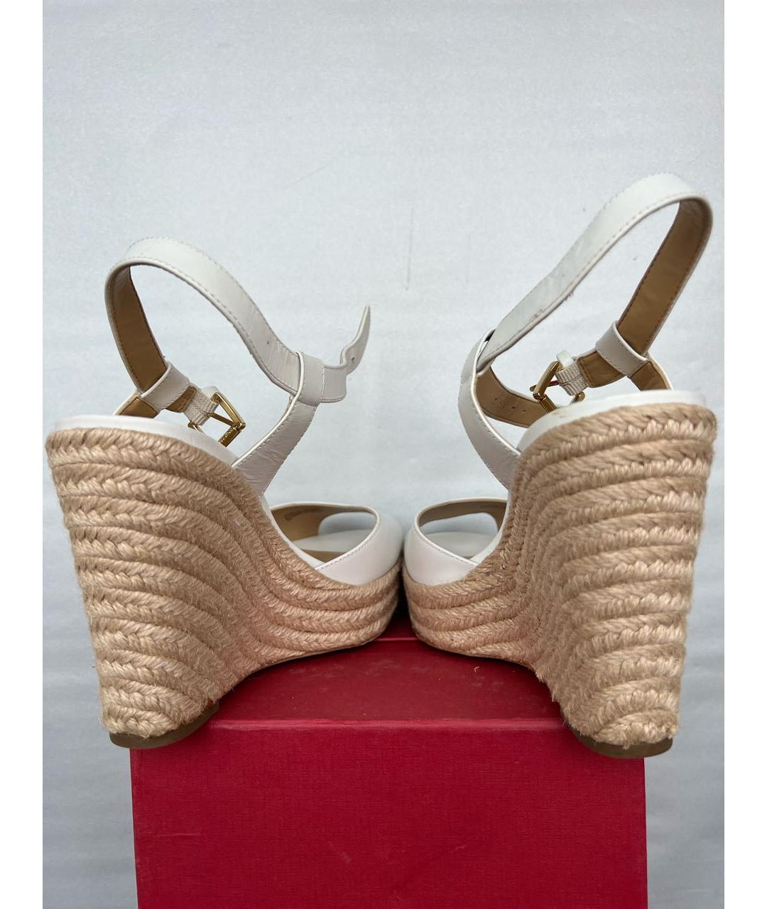MICHAEL KORS Белые кожаные босоножки, фото 3