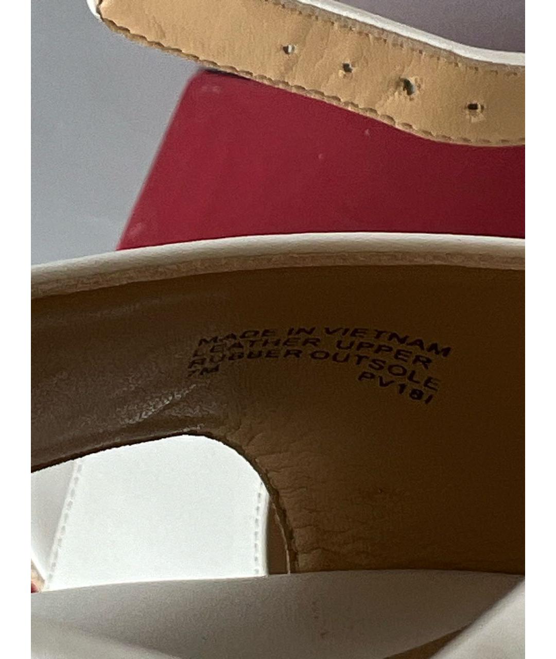 MICHAEL KORS Белые кожаные босоножки, фото 5