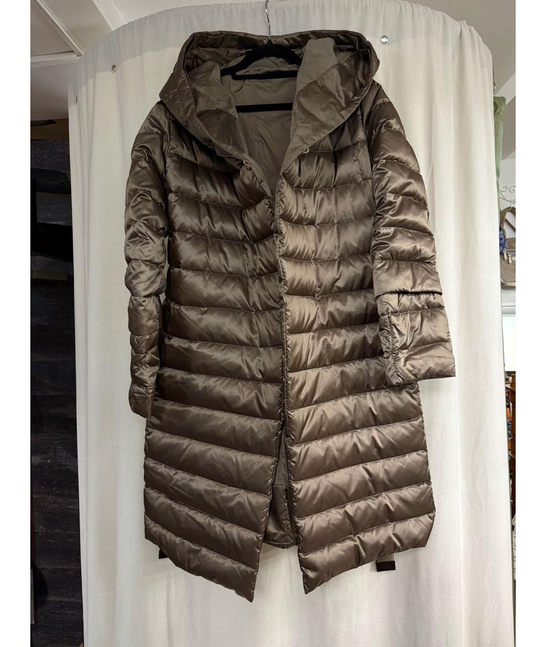 'S MAX MARA Коричневый пуховик, фото 4