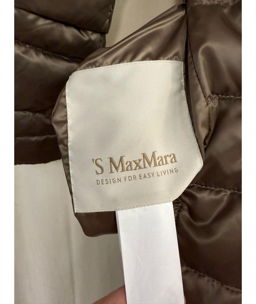 'S MAX MARA Коричневый пуховик, фото 7