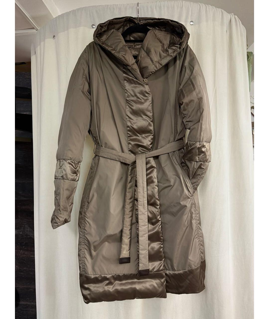 'S MAX MARA Коричневый пуховик, фото 2