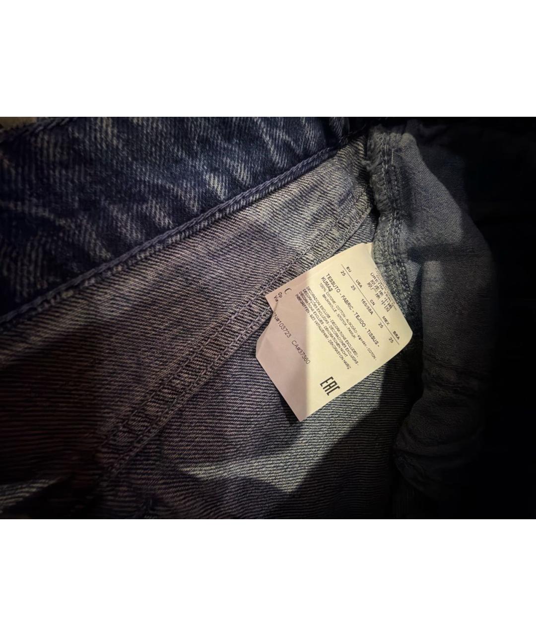 ARMANI JEANS Темно-синие деним шорты, фото 5