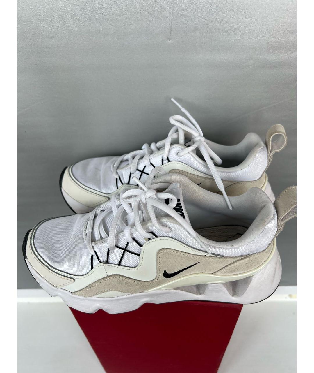 NIKE Белые замшевые кроссовки, фото 5