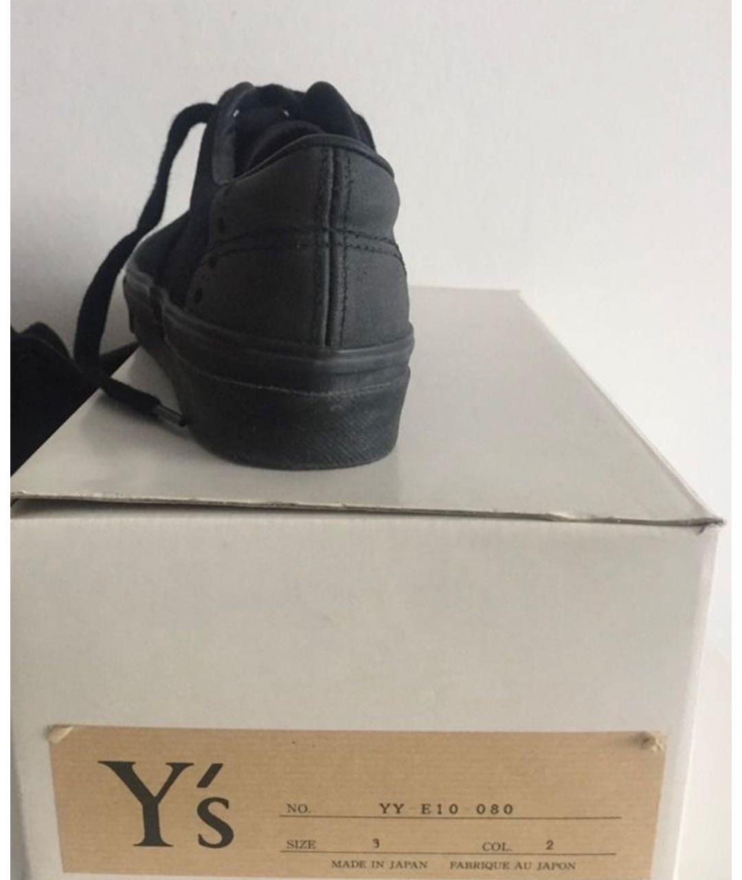 YOHJI YAMAMOTO Черные текстильные лоферы, фото 5