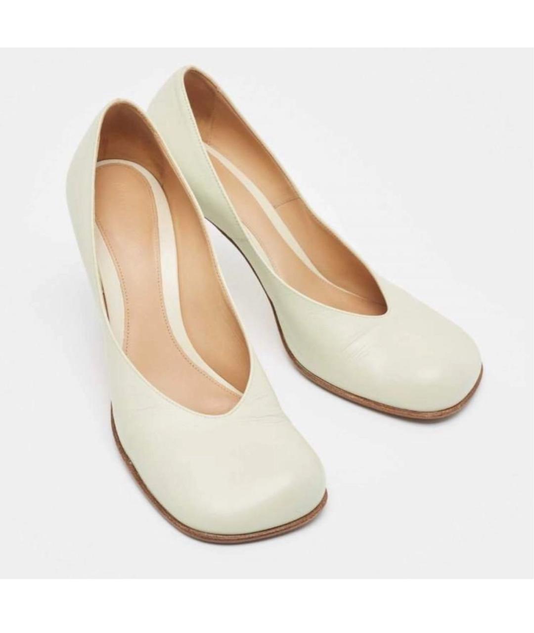 BOTTEGA VENETA Серые кожаные туфли, фото 3