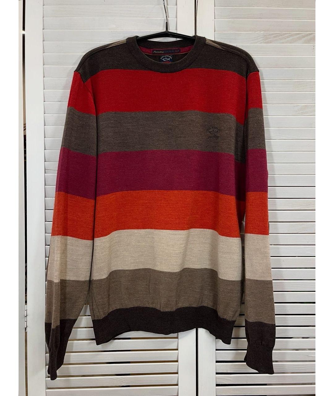 PAUL & SHARK Коричневый шерстяной джемпер / свитер, фото 9