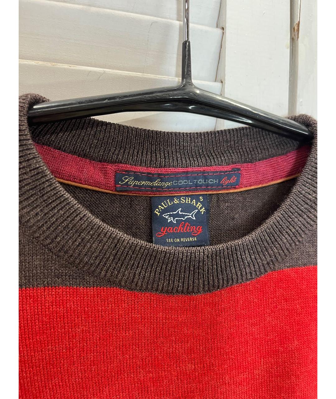 PAUL & SHARK Коричневый шерстяной джемпер / свитер, фото 8