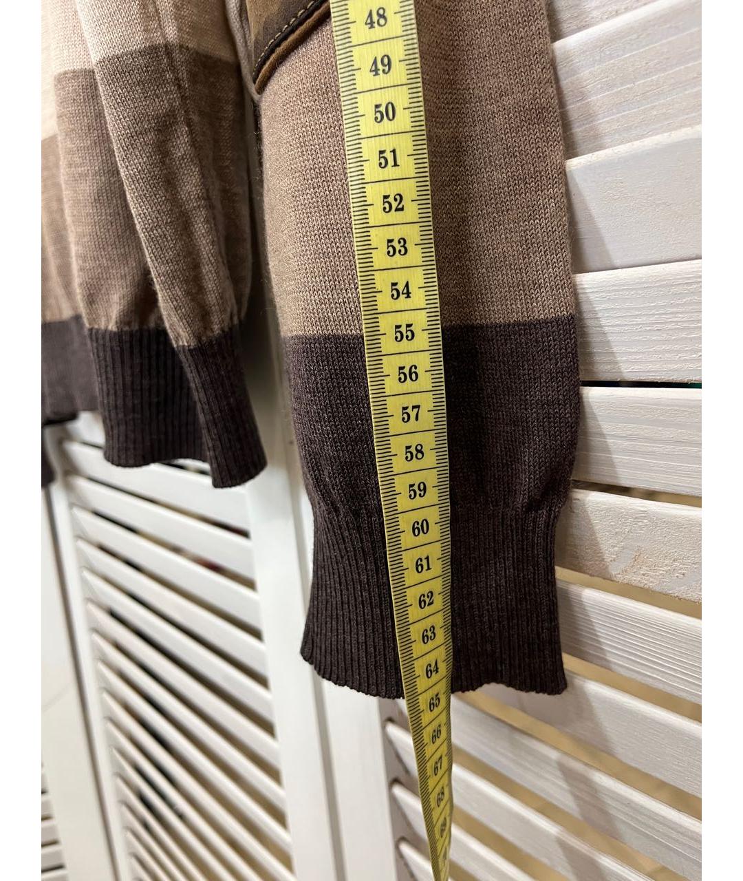 PAUL & SHARK Коричневый шерстяной джемпер / свитер, фото 5