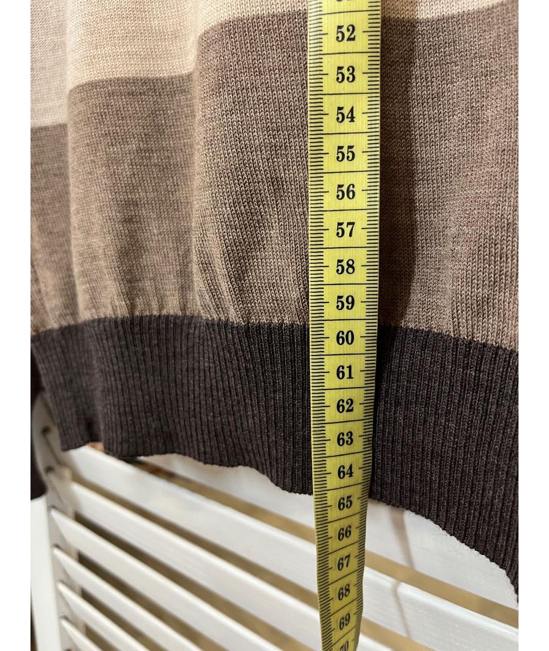 PAUL & SHARK Коричневый шерстяной джемпер / свитер, фото 6