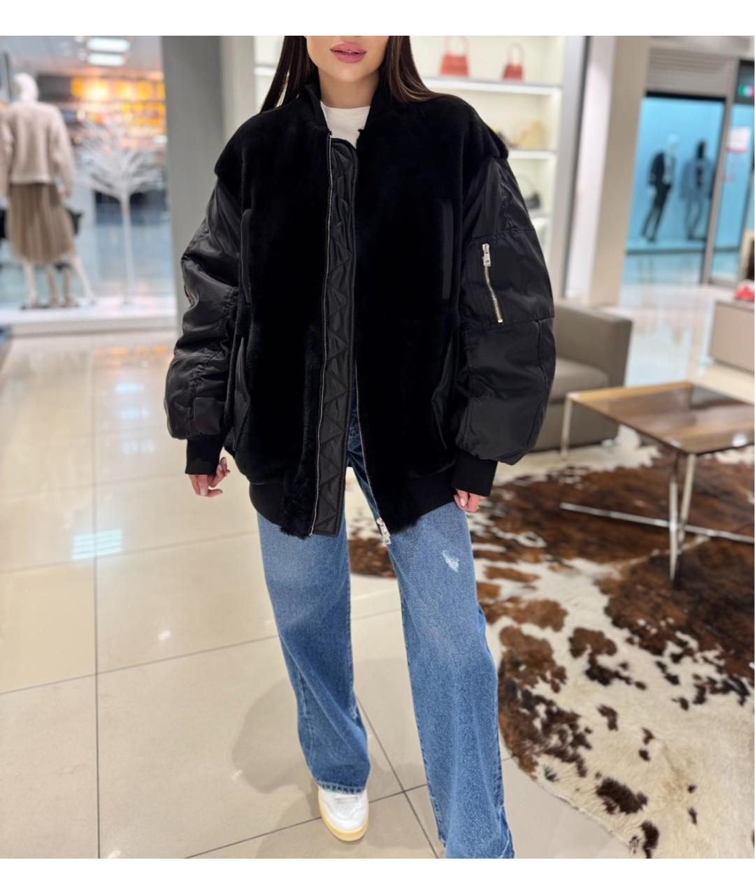 BLANCHA Черная дубленка, фото 7