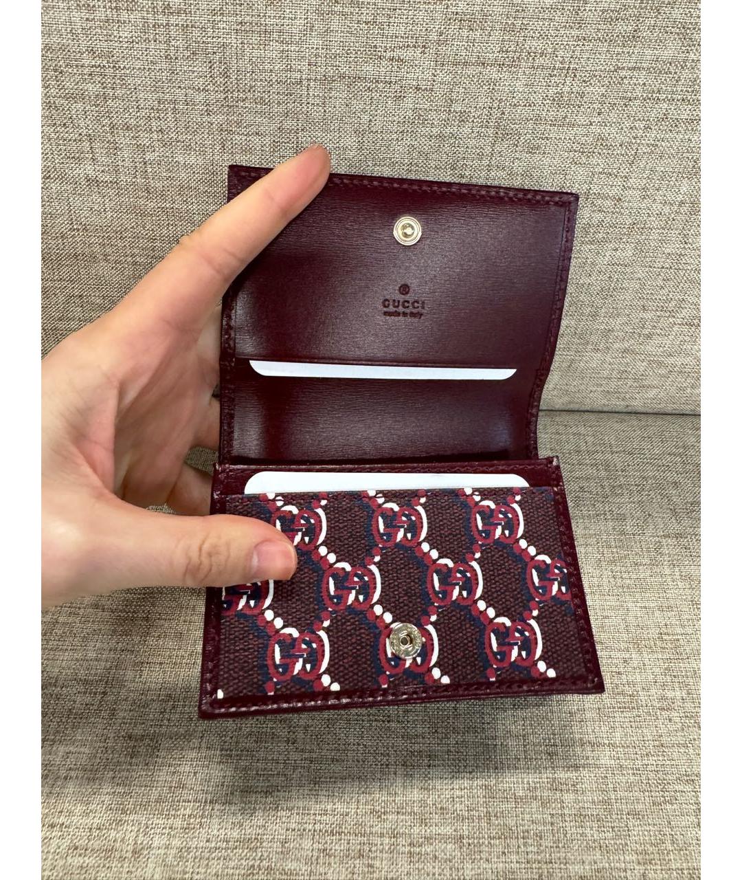 GUCCI Бордовый кошелек, фото 4