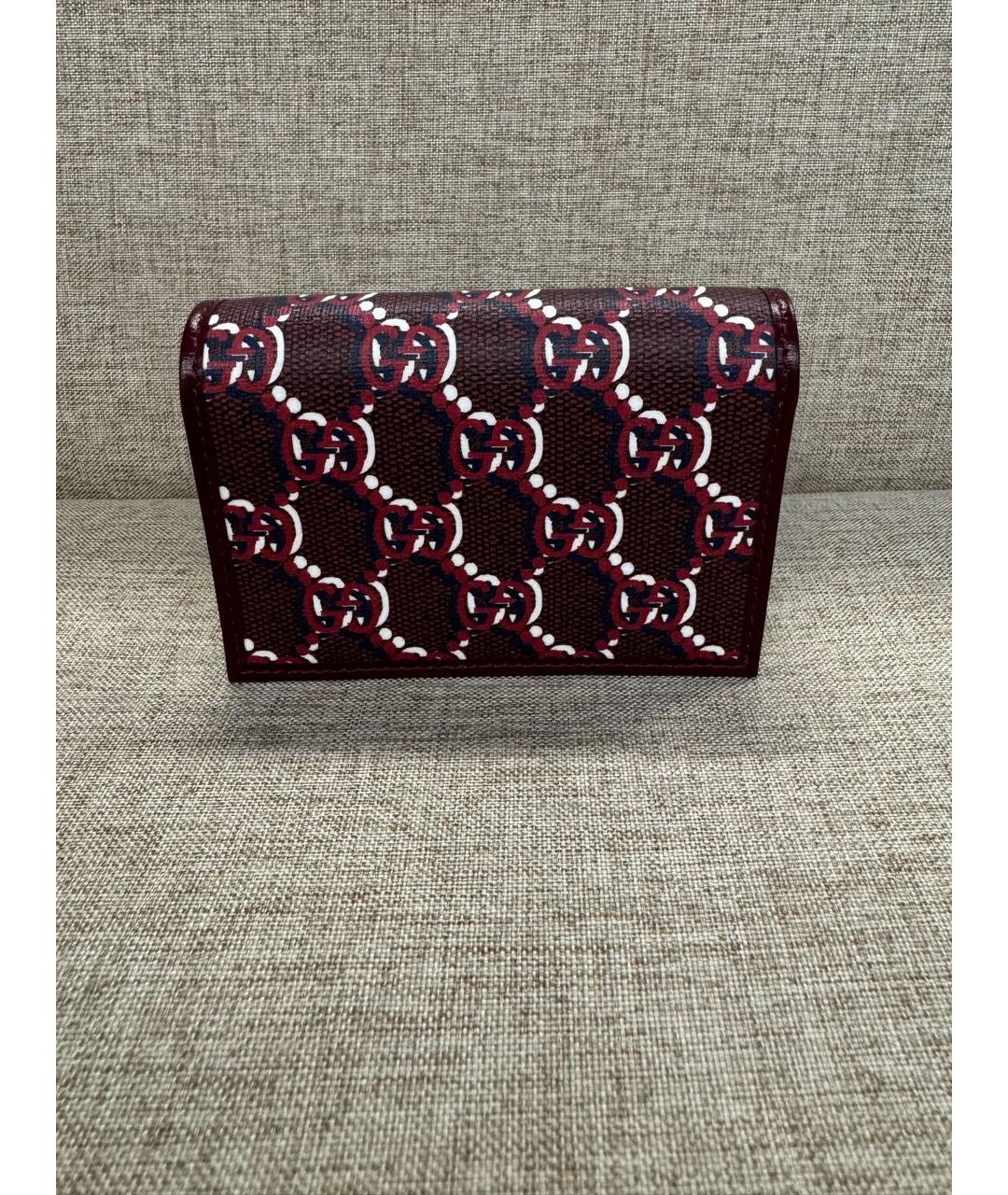 GUCCI Бордовый кошелек, фото 3