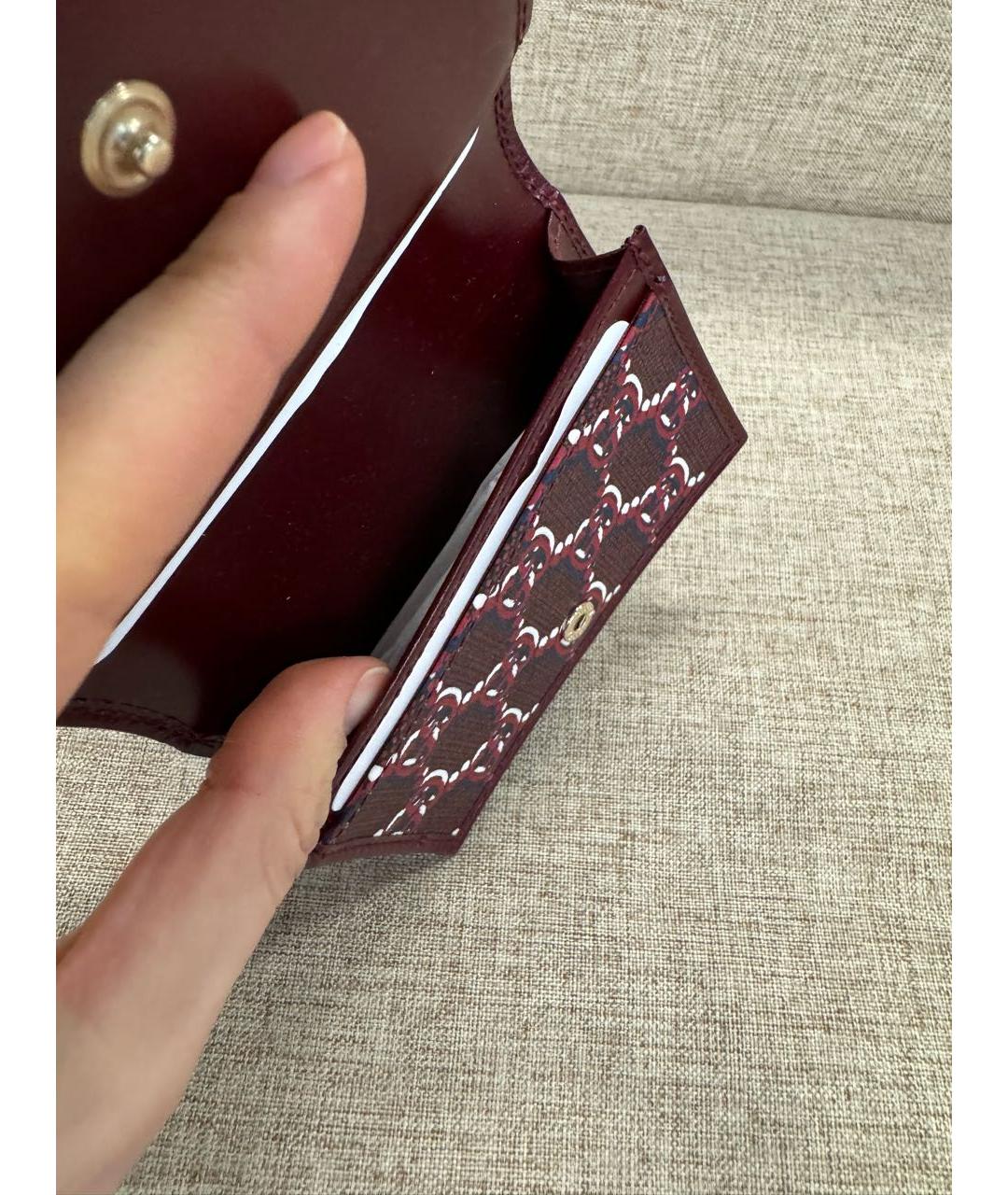 GUCCI Бордовый кошелек, фото 5