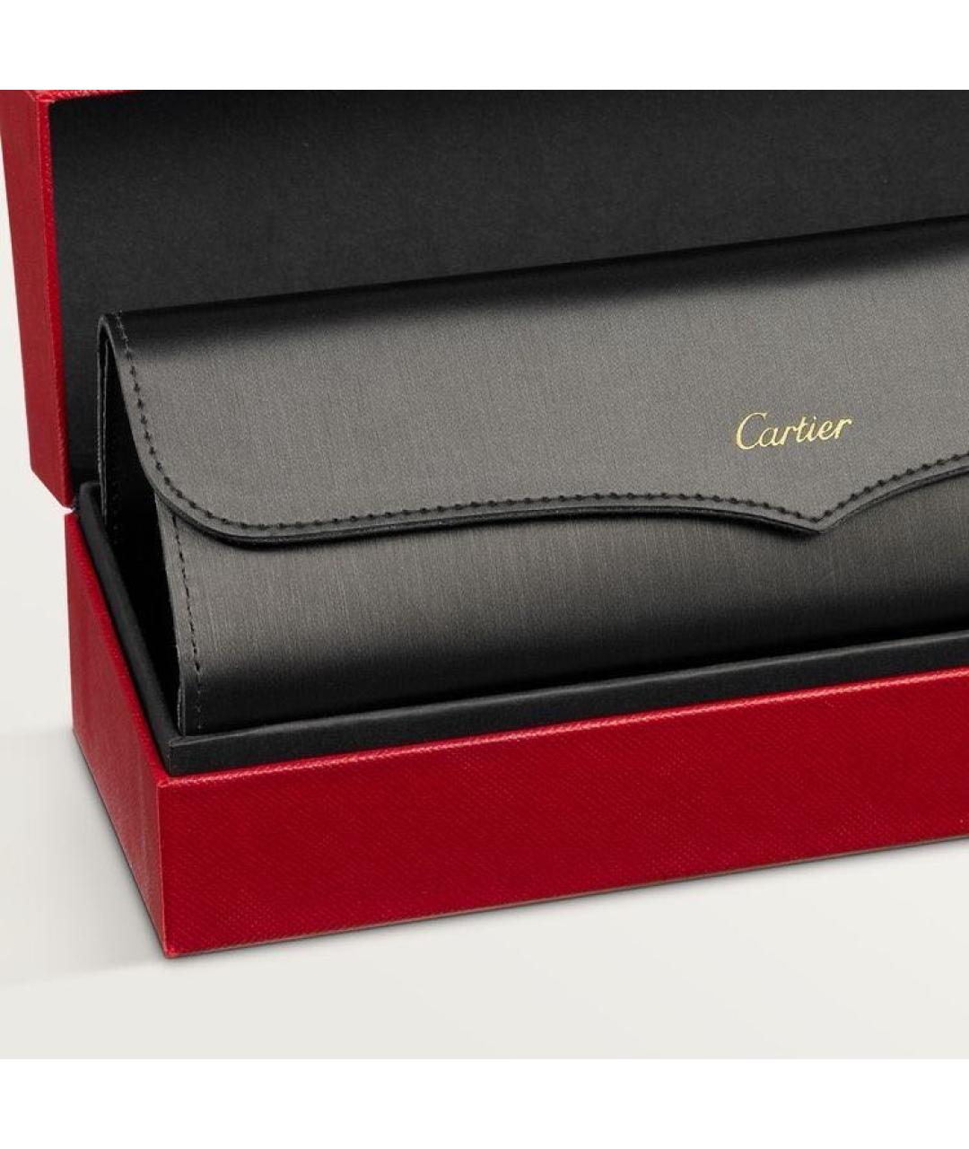 CARTIER Золотые металлические солнцезащитные очки, фото 7
