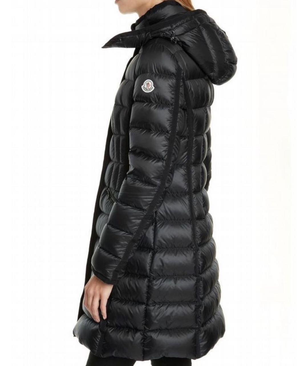 MONCLER Черный полиамидовый пуховик, фото 5