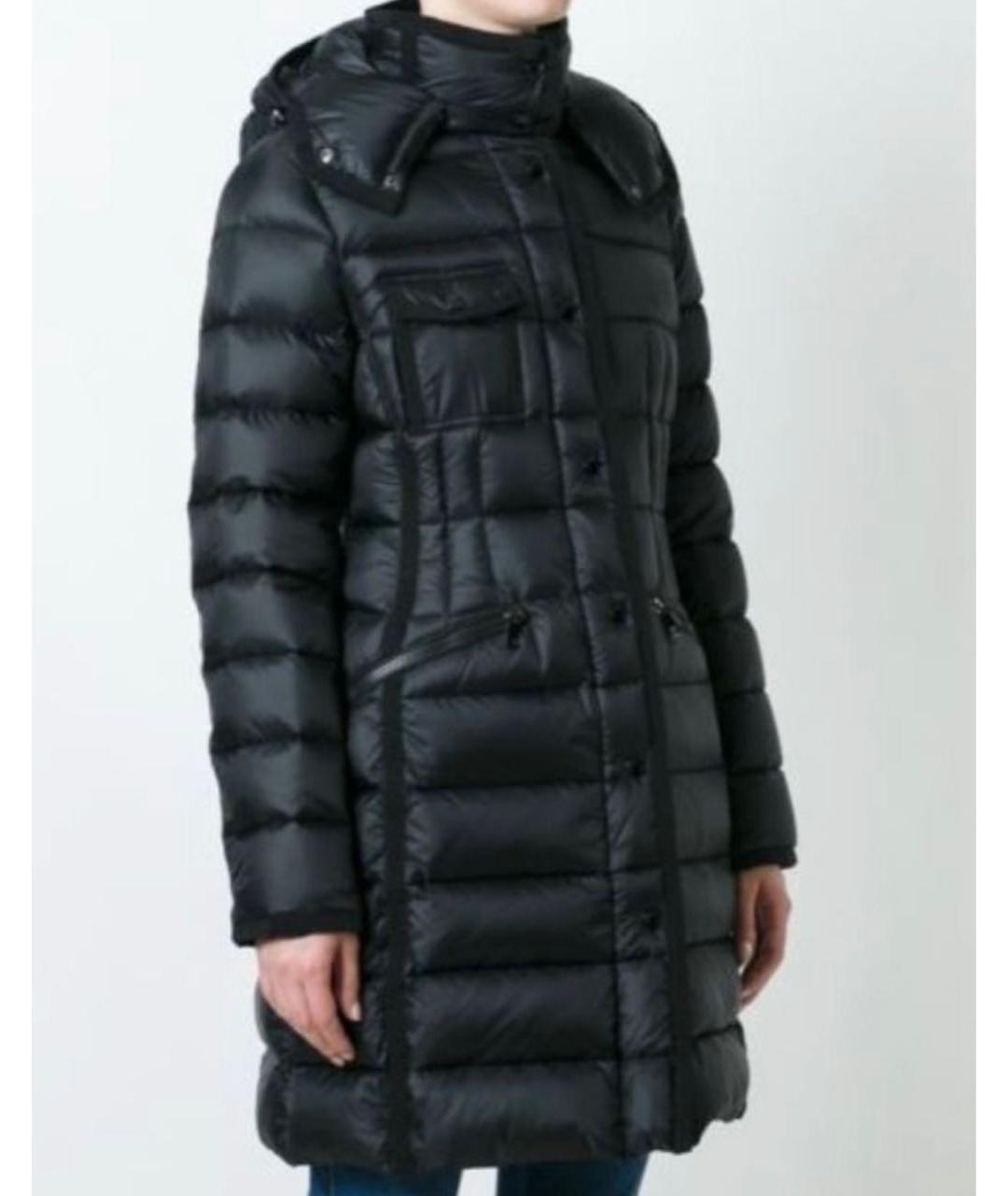 MONCLER Черный полиамидовый пуховик, фото 4