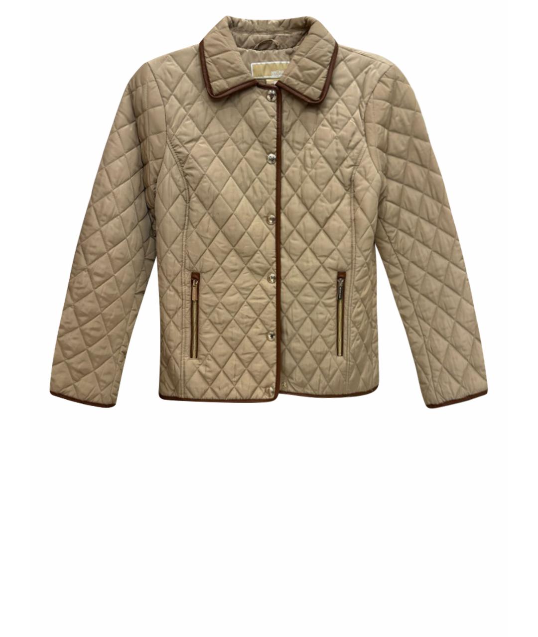 MICHAEL KORS Бежевая полиэстеровая куртка, фото 1