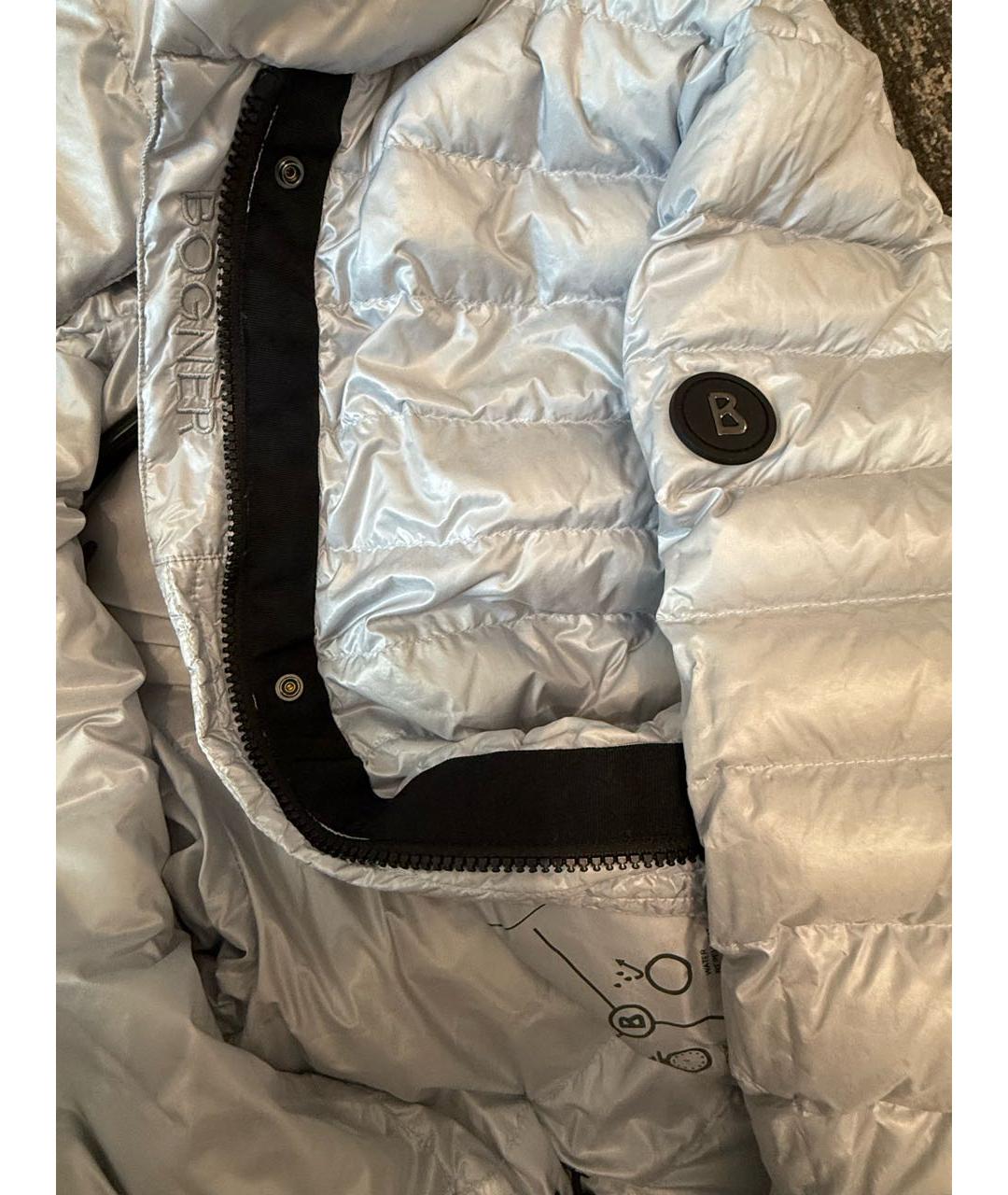 BOGNER Голубой полиэстеровый пуховик, фото 6