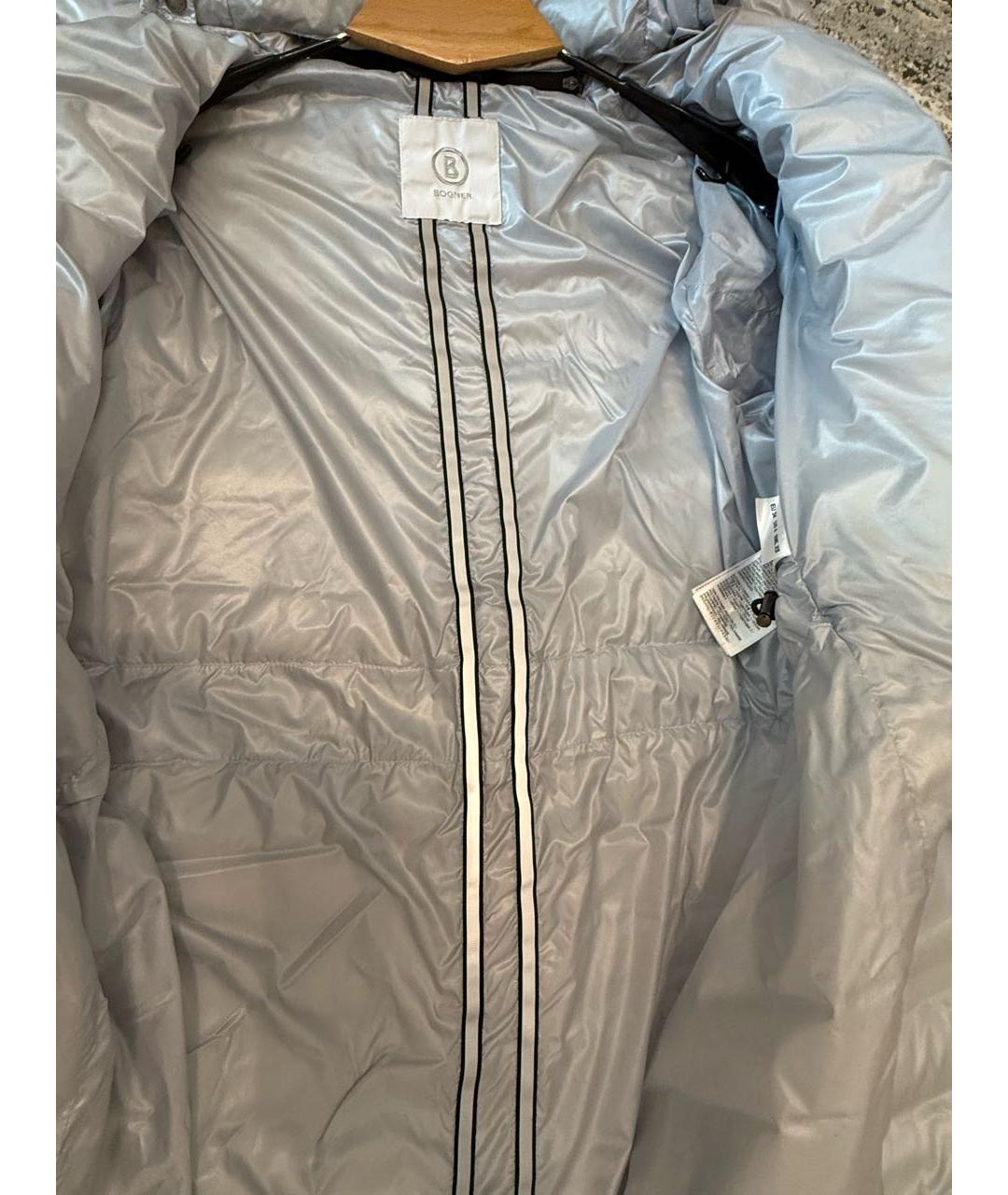 BOGNER Голубой полиэстеровый пуховик, фото 8