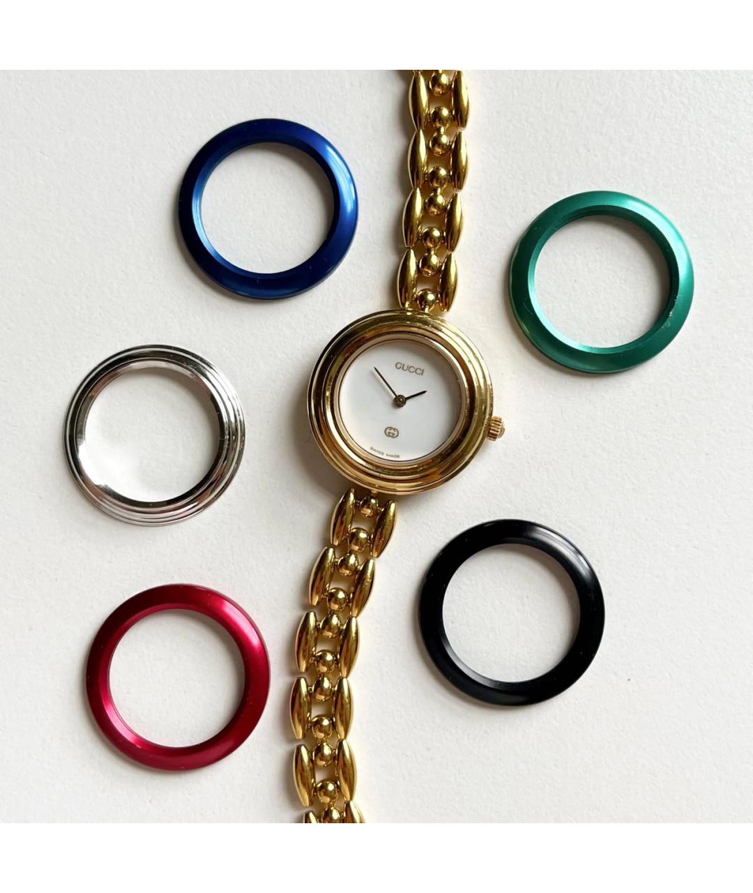 GUCCI Золотые позолоченные часы, фото 6