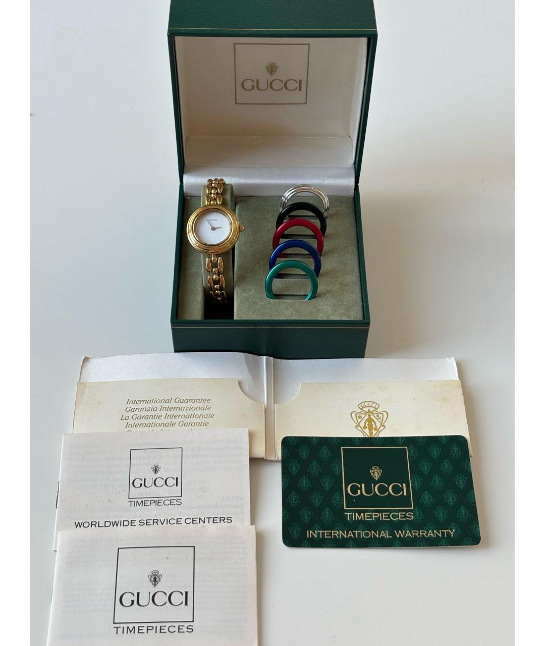 GUCCI Золотые позолоченные часы, фото 5