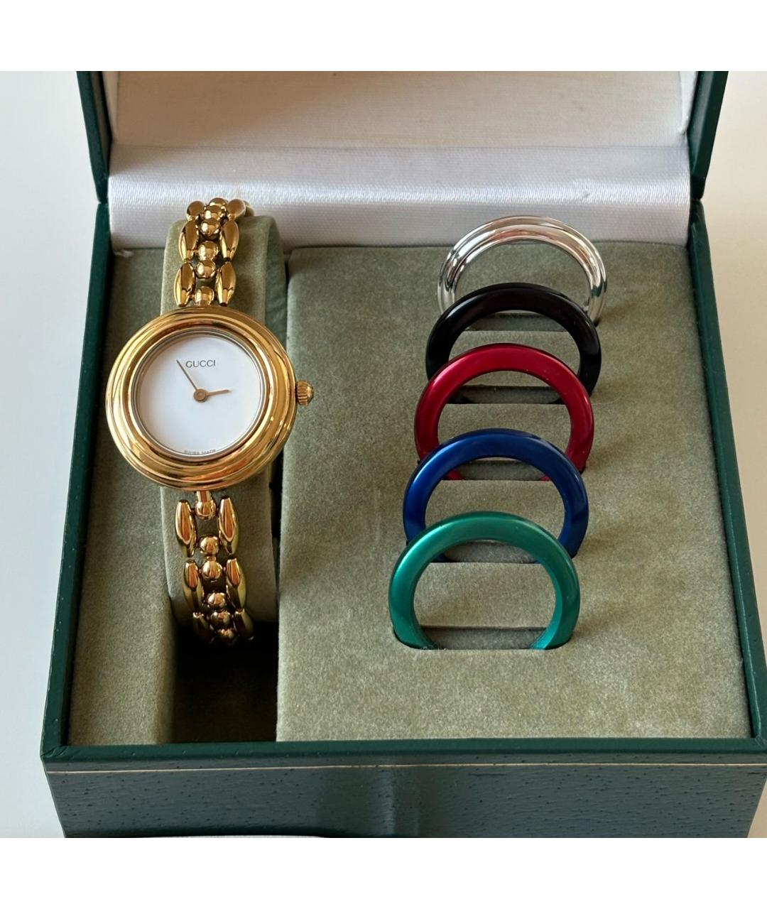 GUCCI Золотые позолоченные часы, фото 4