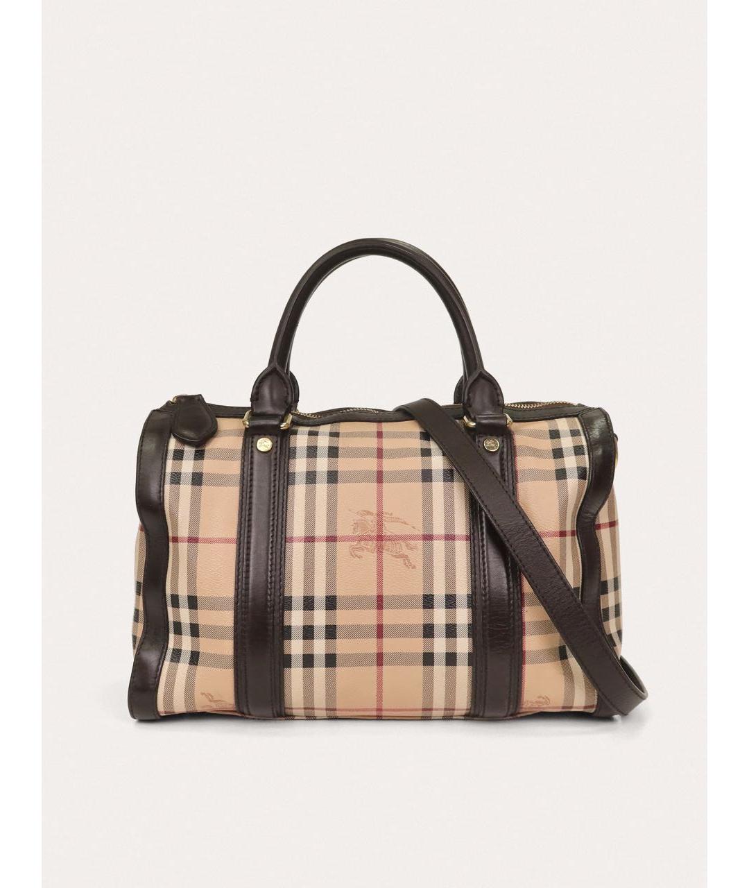 BURBERRY Коричневая деним сумка тоут, фото 8