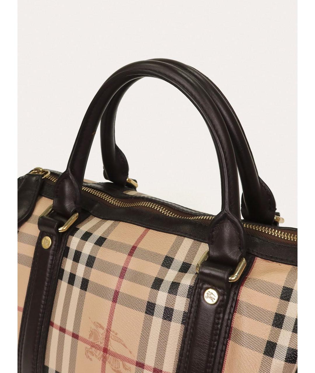 BURBERRY Коричневая деним сумка тоут, фото 6