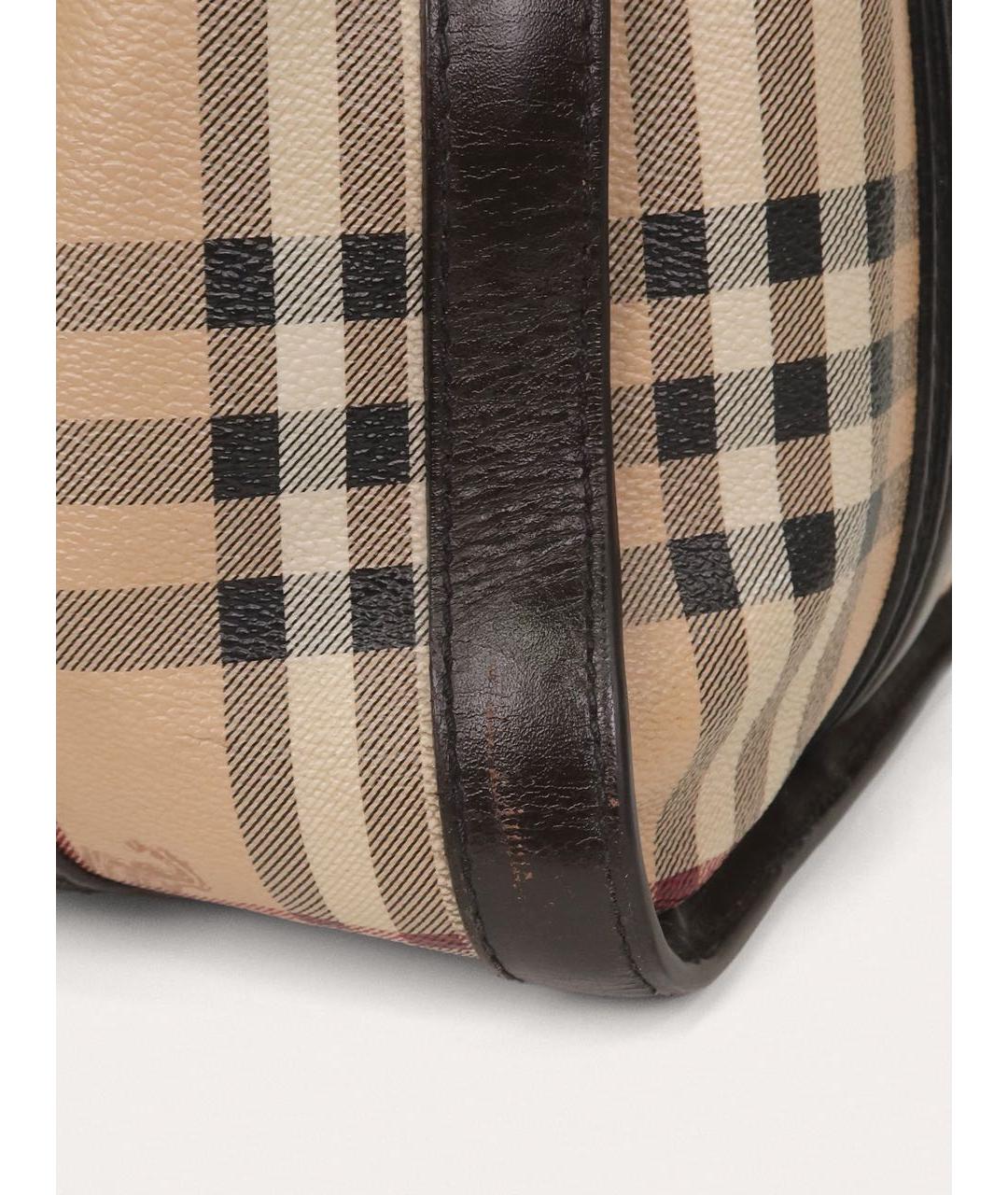 BURBERRY Коричневая деним сумка тоут, фото 7