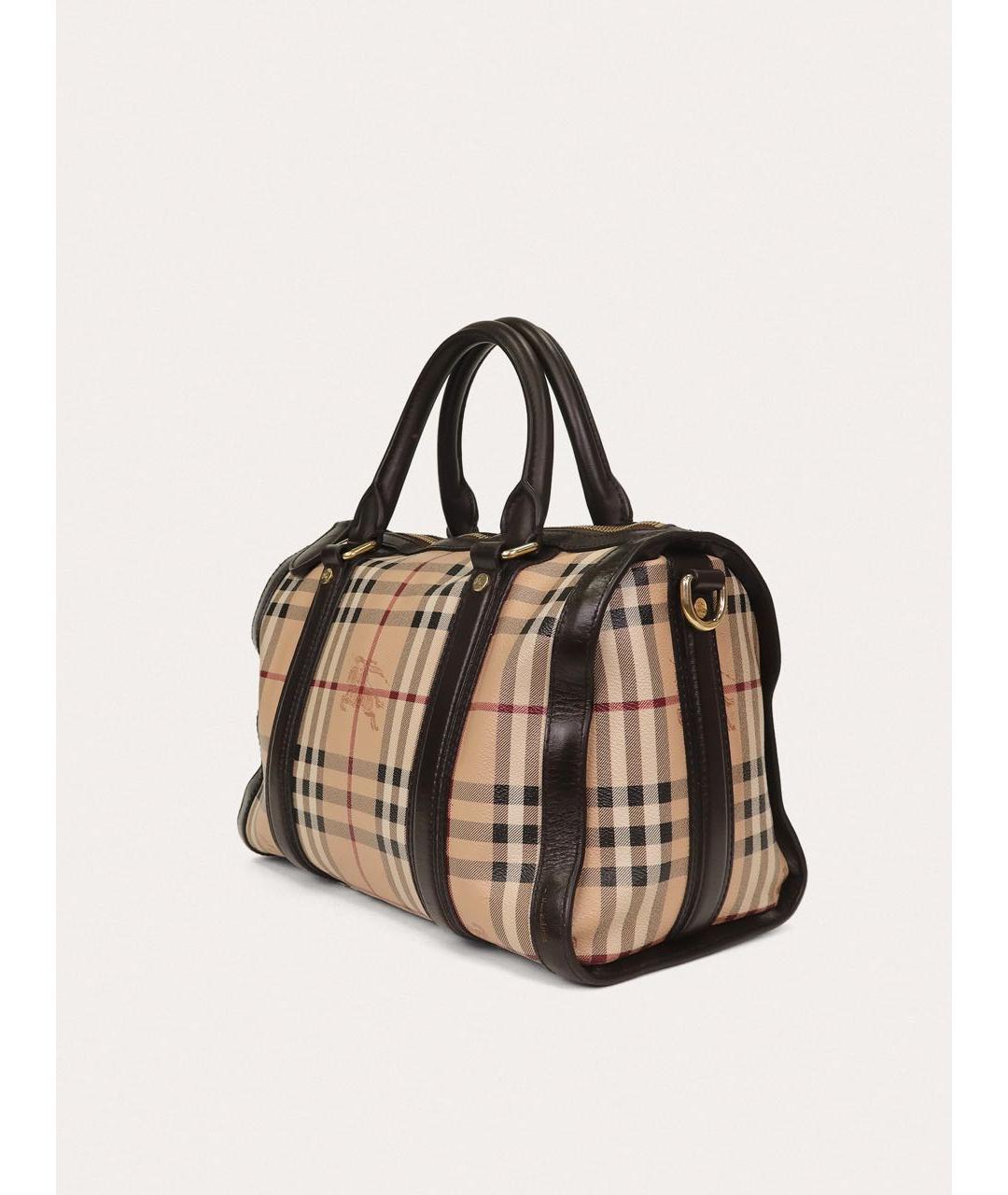 BURBERRY Коричневая деним сумка тоут, фото 2