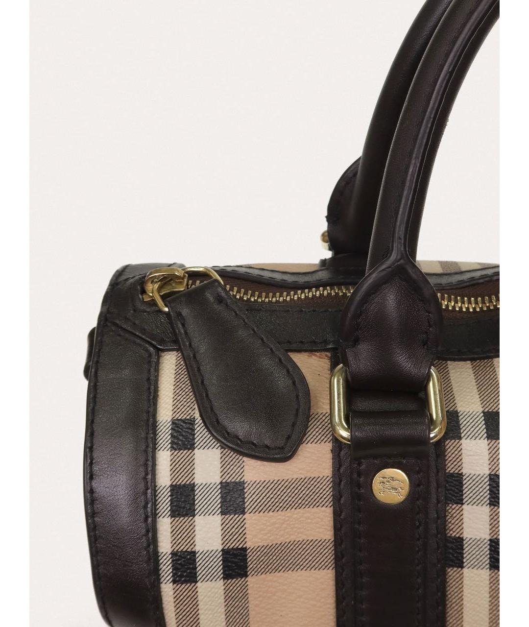 BURBERRY Коричневая деним сумка тоут, фото 5