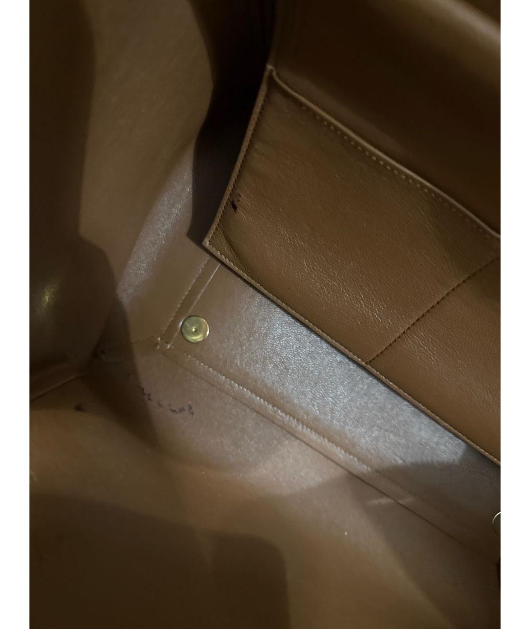 CELINE Коричневая замшевая сумка через плечо, фото 3