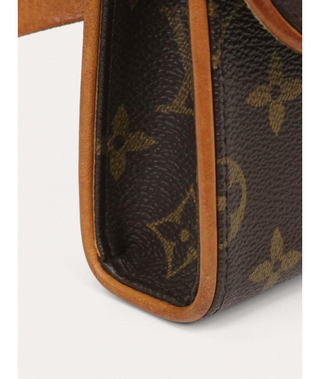LOUIS VUITTON Коричневая поясная сумка, фото 6