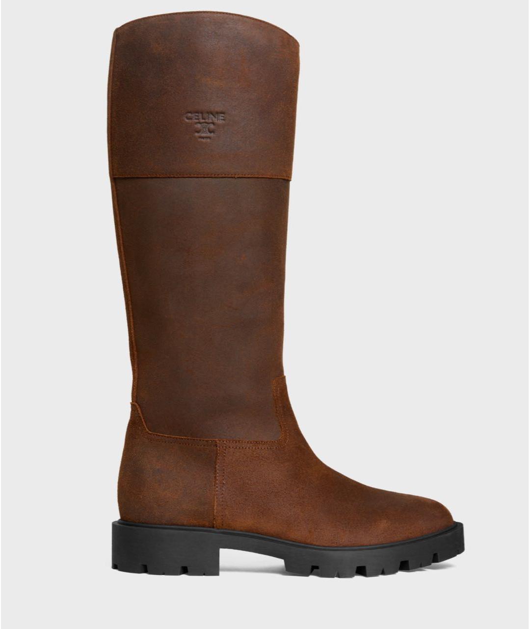 CELINE Коричневые сапоги, фото 5