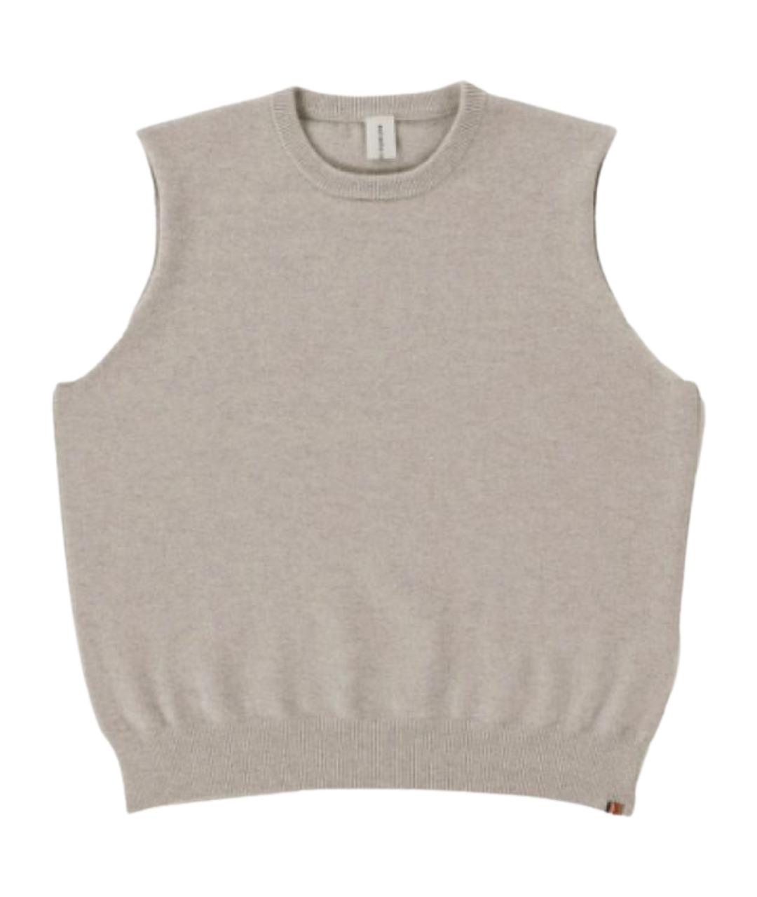 EXTREME CASHMERE Белая кашемировая жилетка, фото 1