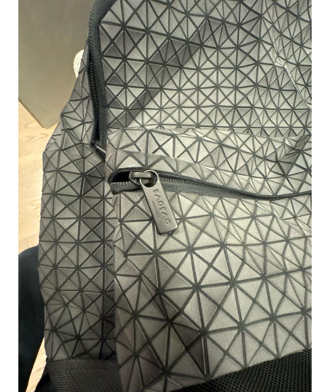 BAO BAO ISSEY MIYAKE Серый кожаный рюкзак, фото 5