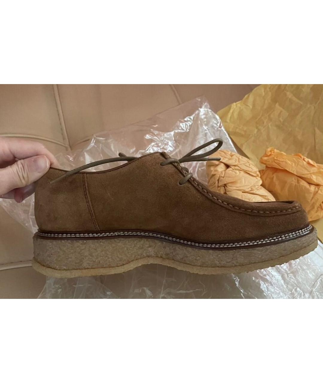 TOD'S Бежевые замшевые ботинки, фото 7