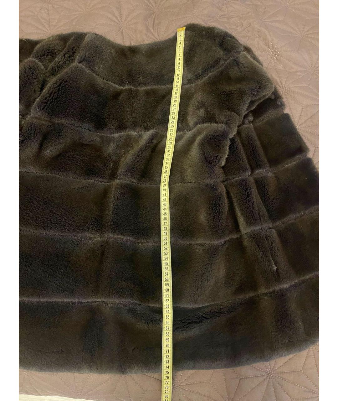 SAGA Темно-синий меховой жилет, фото 3