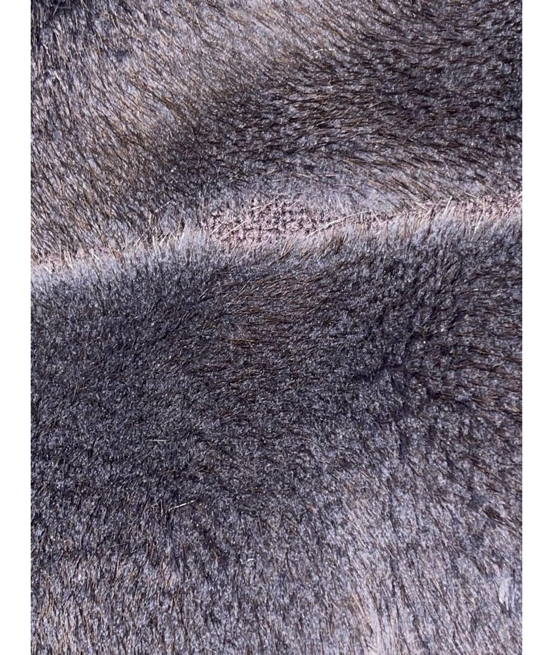 SAGA Темно-синий меховой жилет, фото 4